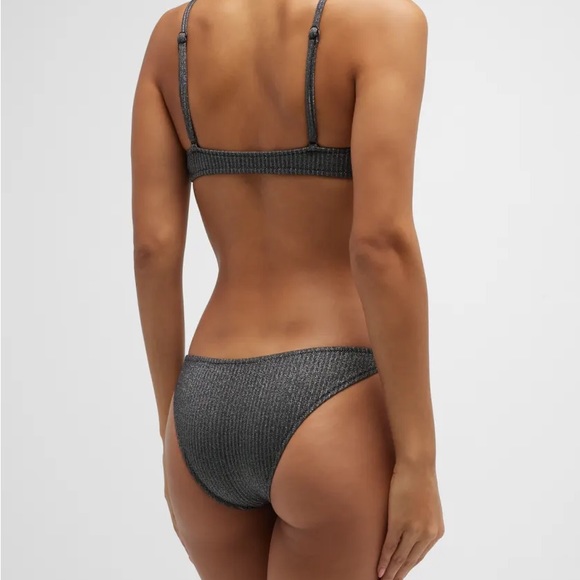 Solid & Striped Swim Set - THE RACHEL RIBBED BOTTOM & TOP + THE LANA SWIM SKIRT - Picture 2 of 5